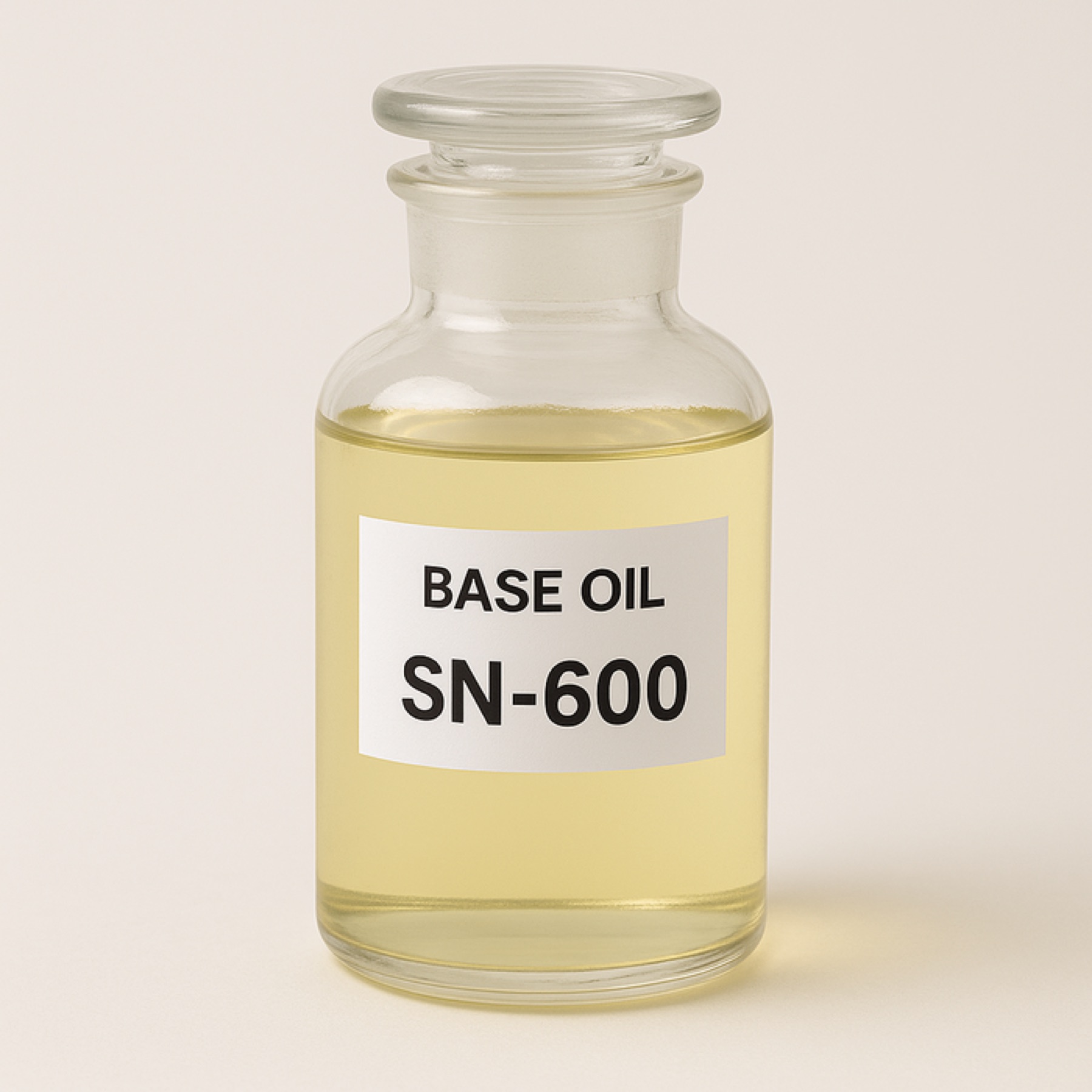 SN-600 base oil sample bottle